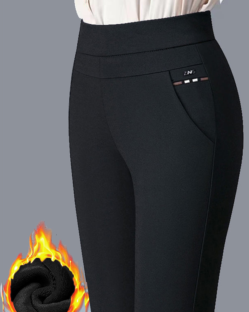 Pantalon Femme Taille Haute – Avec Poches