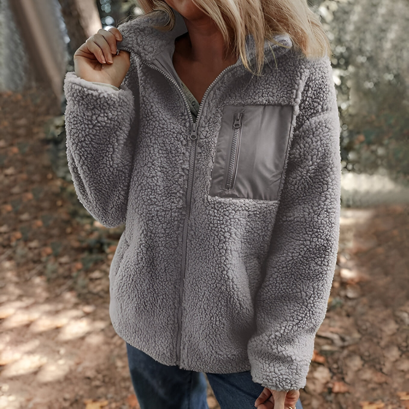 Veste Polaire Teddy Femme – Zippée
