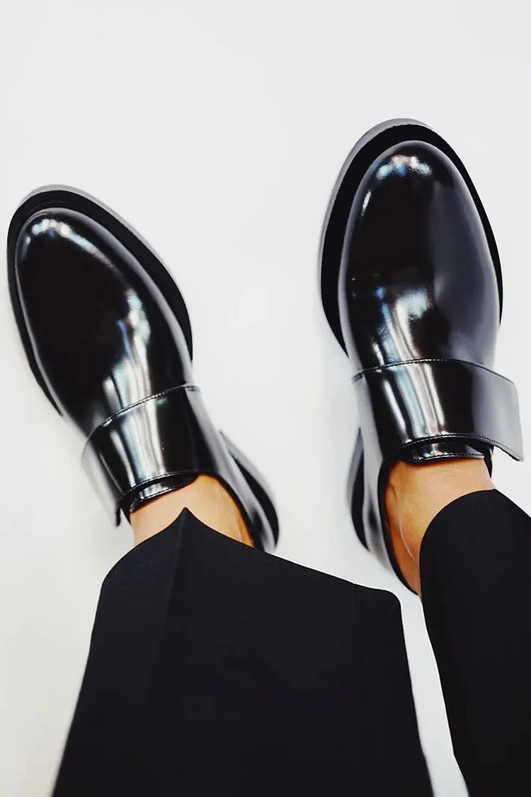 Mocassins Habillés Homme – Bride Vernie