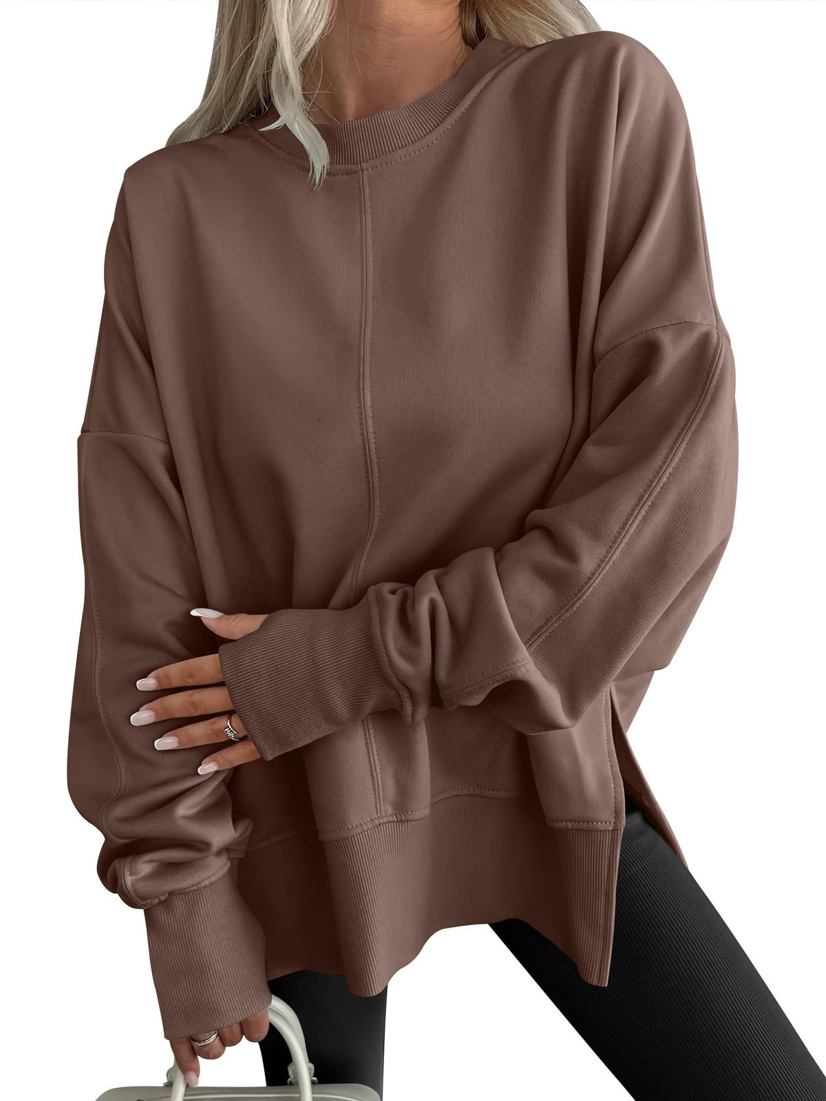 Pull Femme Basique En Maille Tricotée