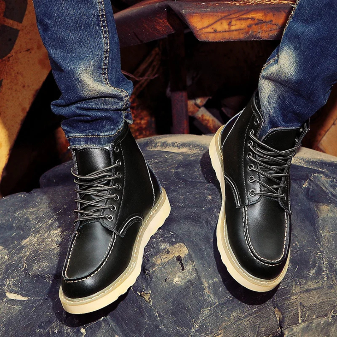 Bottines Homme Vintage – À Lacets