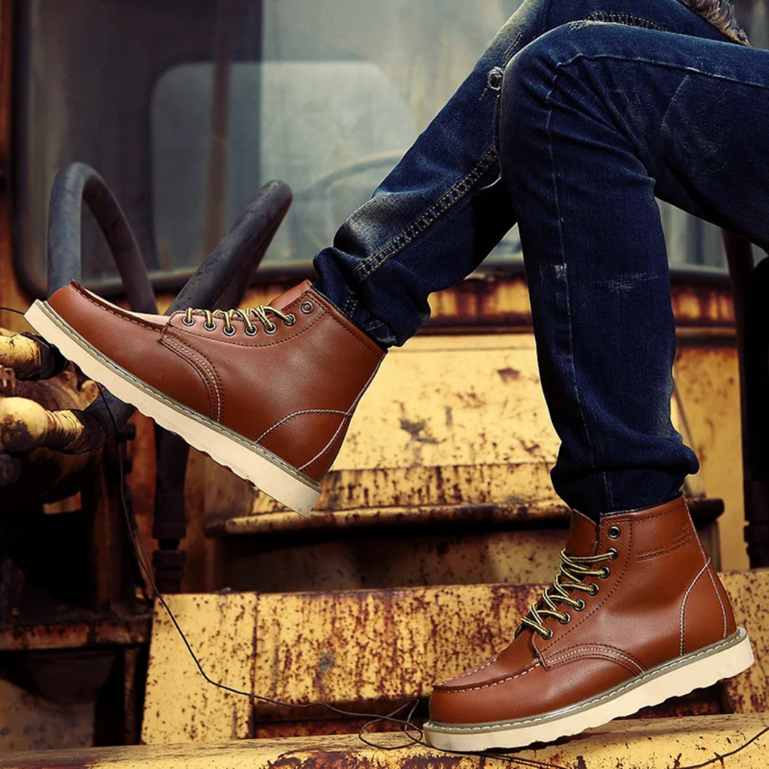 Bottines Homme Vintage – À Lacets