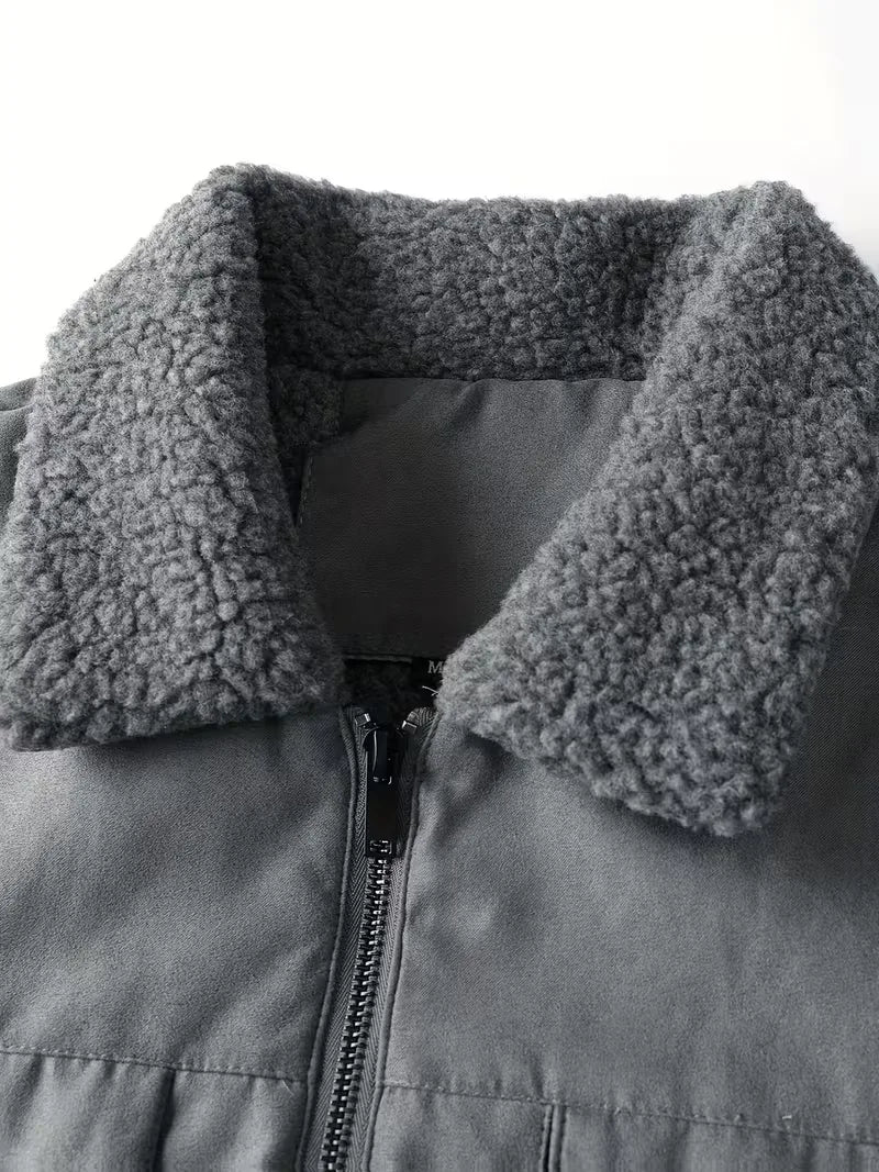 Veste Trucker Homme Doublée Sherpa – Effet Daim