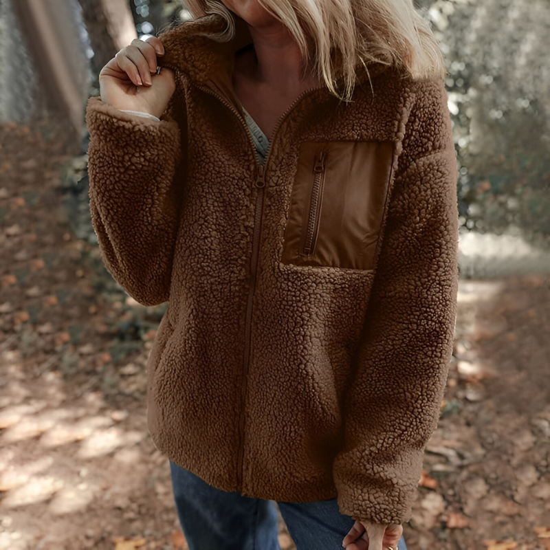 Veste Polaire Teddy Femme – Zippée