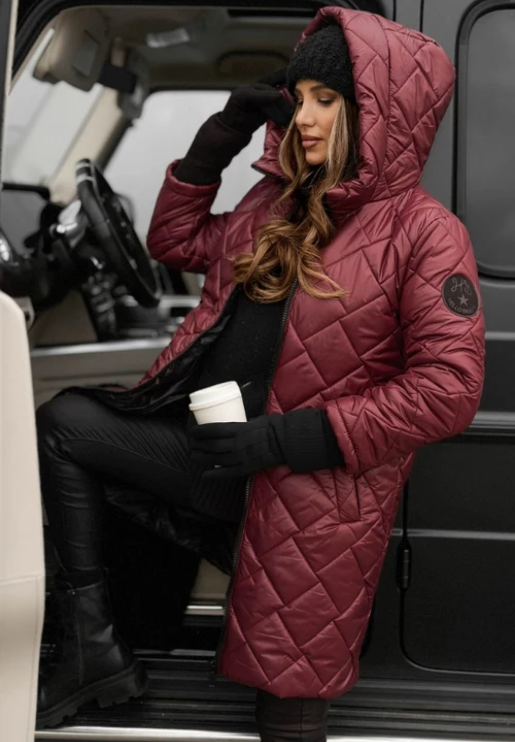Manteau Long Matelassé Femme – Avec Capuche
