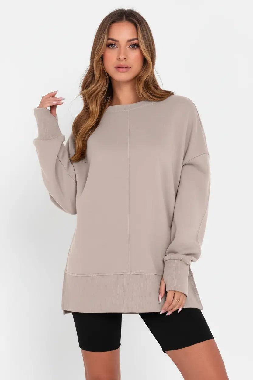 Pull Femme Basique En Maille Tricotée