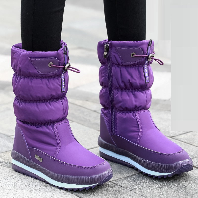 Bottes D'Hiver Femme Doublées – Mi-Mollet