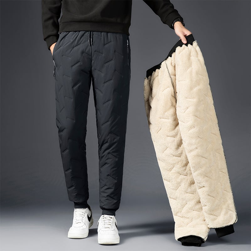 Pantalon De Jogging Homme Doublé Polaire – Taille Élastique