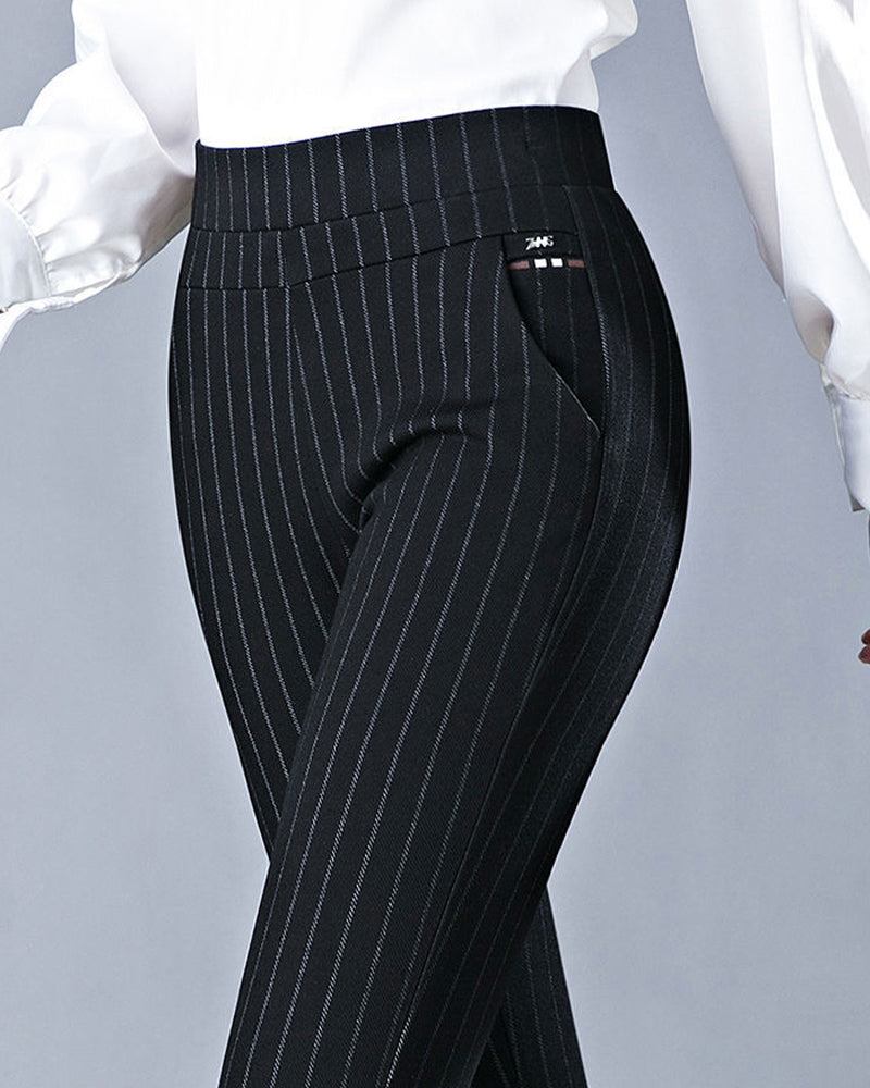 Pantalon Femme Taille Haute – Avec Poches
