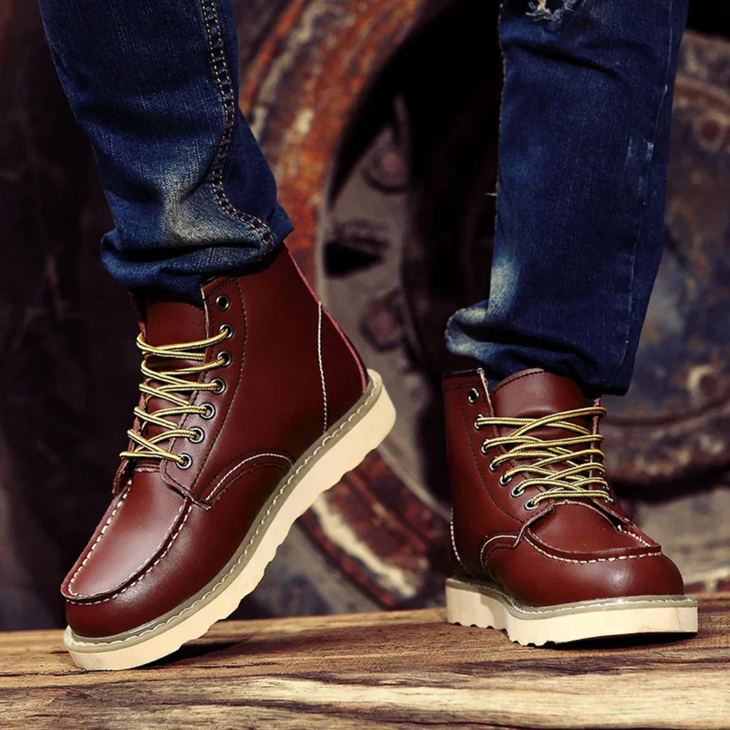 Bottines Homme Vintage – À Lacets