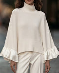 Pull Femme Manches Chauve-Souris – Col Montant