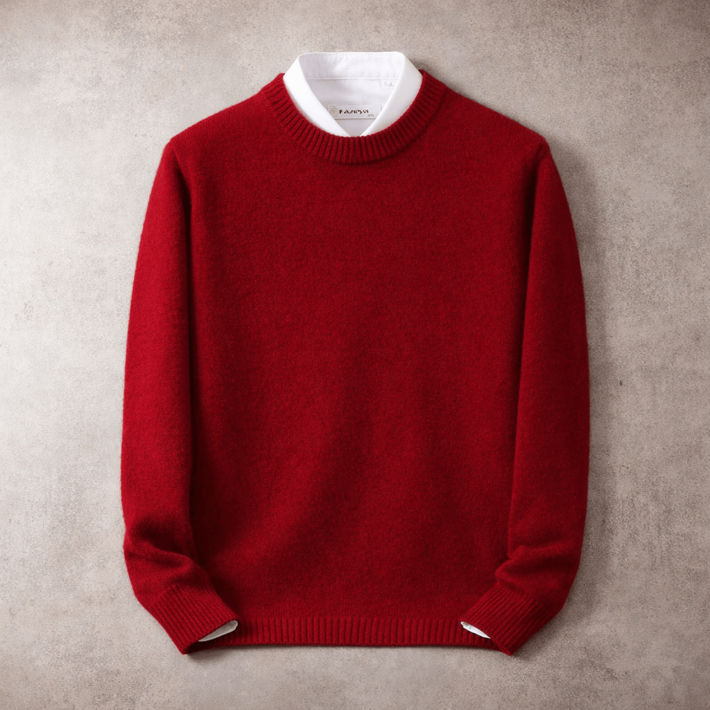 Pull Col Rond Homme En Maille Douce