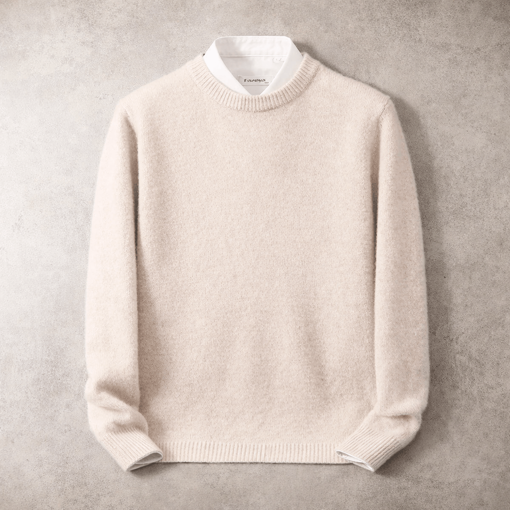 Pull Col Rond Homme En Maille Douce