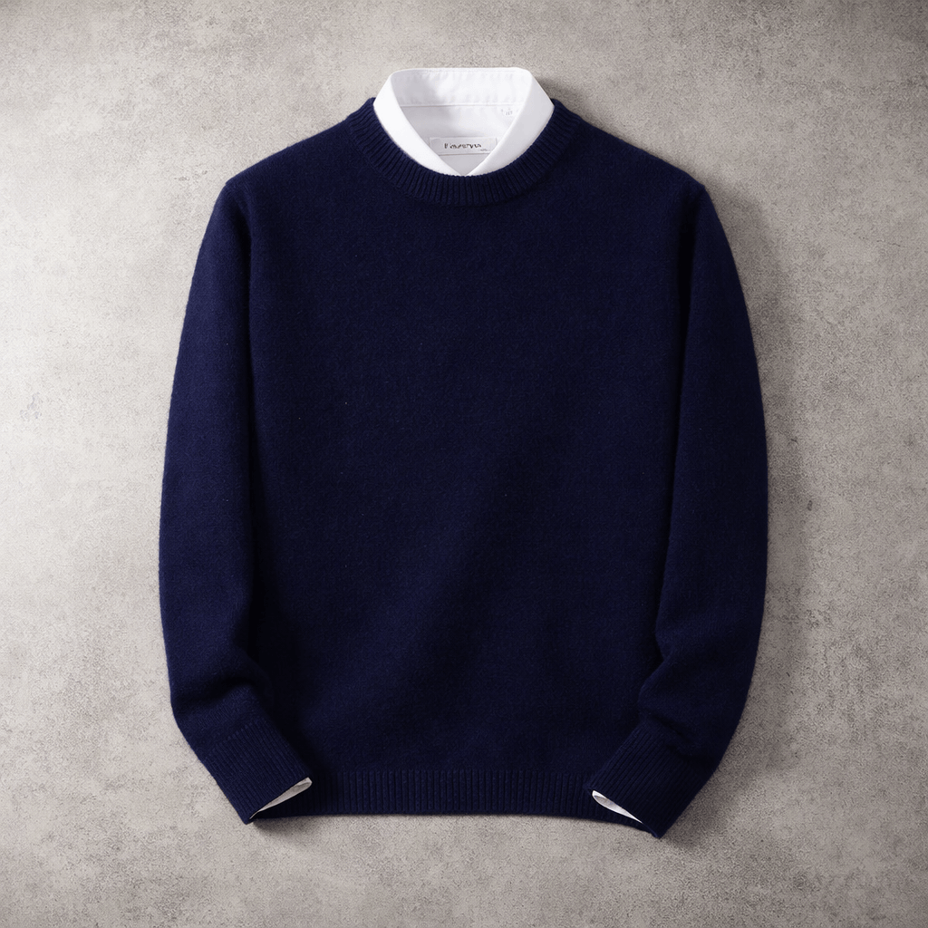 Pull Col Rond Homme En Maille Douce