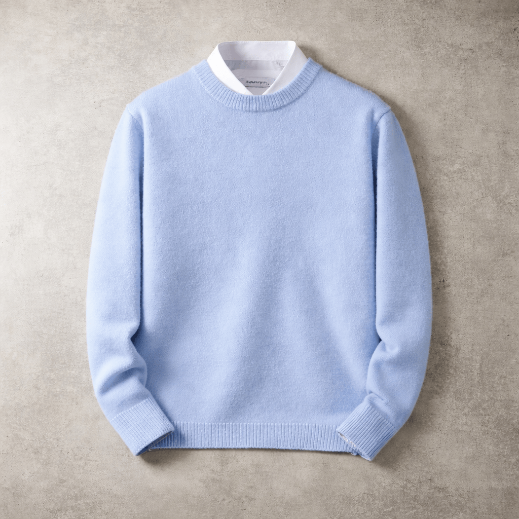 Pull Col Rond Homme En Maille Douce