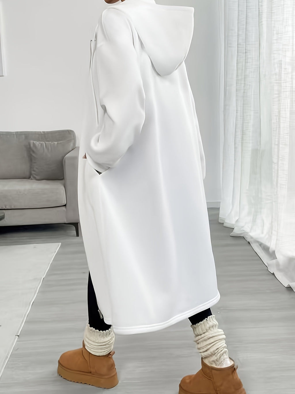 Veste Femme À Capuche Zippée