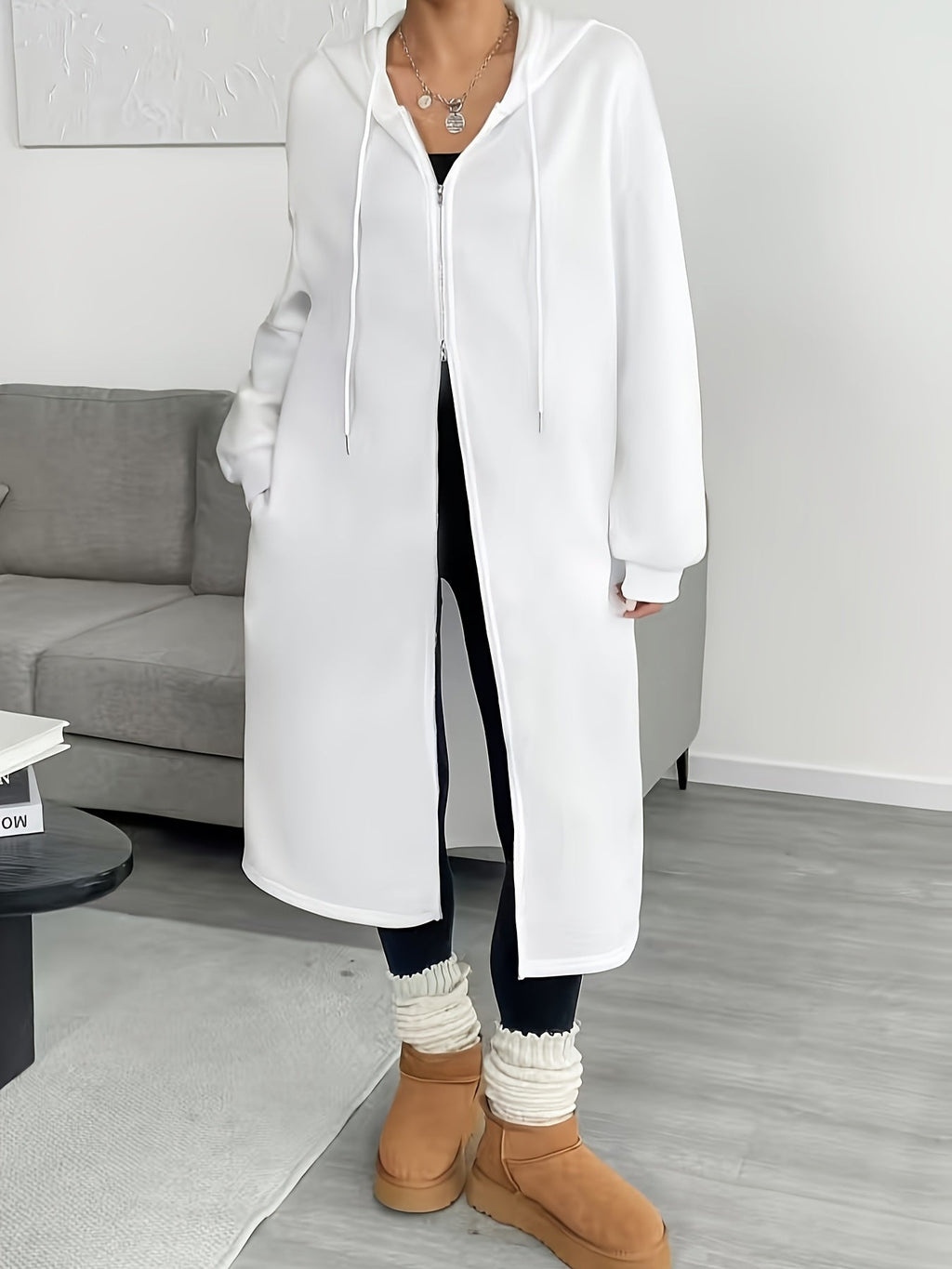Veste Femme À Capuche Zippée