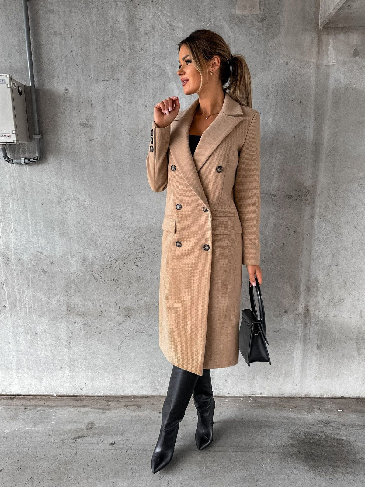 Trench Long Femme Ceinturé