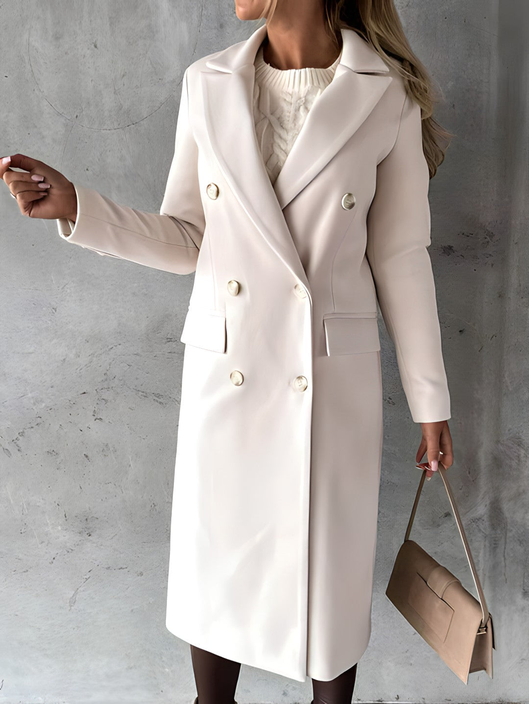 Trench Long Femme Ceinturé