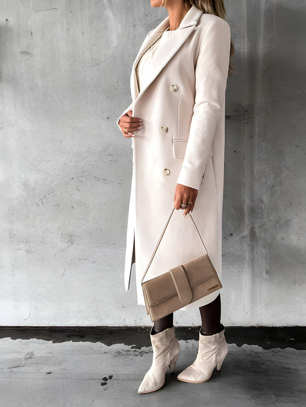 Trench Long Femme Ceinturé