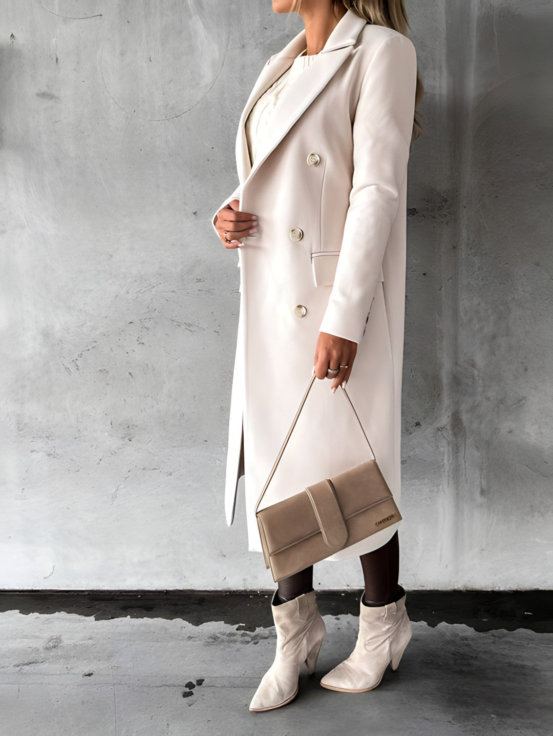 Trench Long Femme Ceinturé