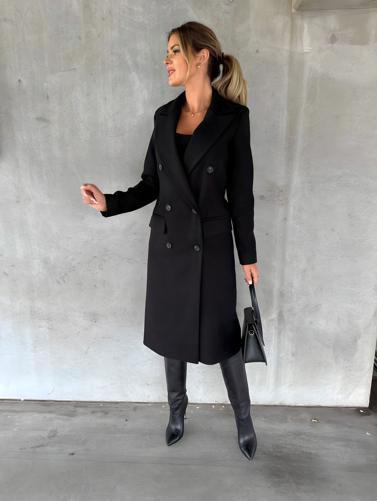 Trench Long Femme Ceinturé
