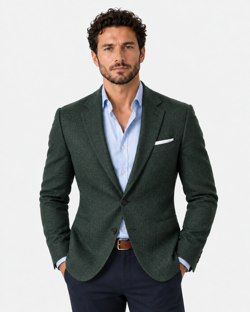 Blazer Homme Cintré – Revers En Pointe