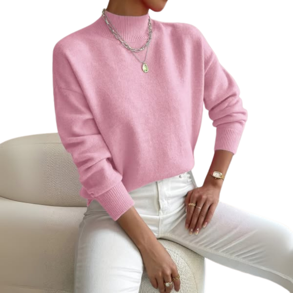 Pull Femme En Maille – Col Polo