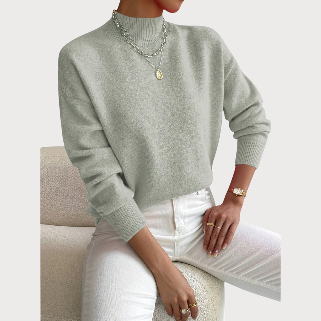 Pull Femme En Maille – Col Polo