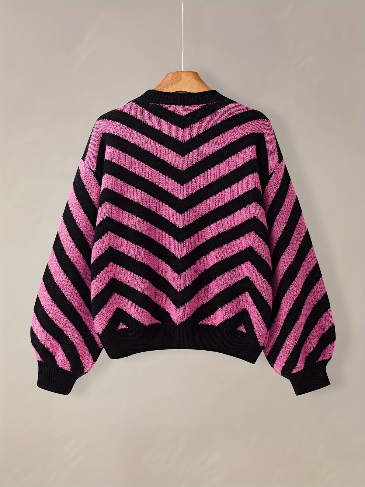 Pull Femme En Maille À Chevrons