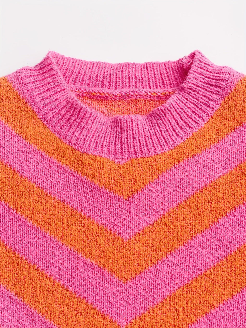 Pull Femme En Maille À Chevrons