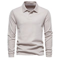 Polo Homme Manches Longues – Col Ouvert