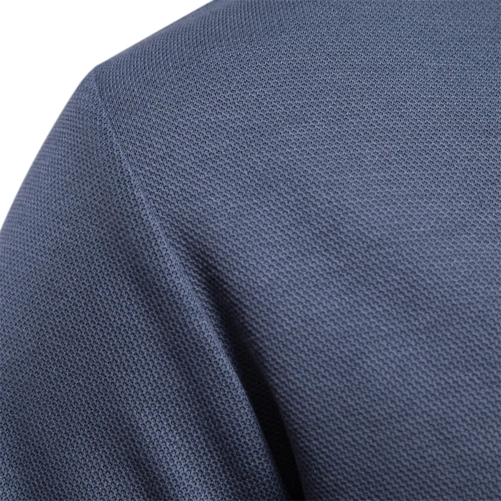 Polo Homme Manches Longues – Col Ouvert