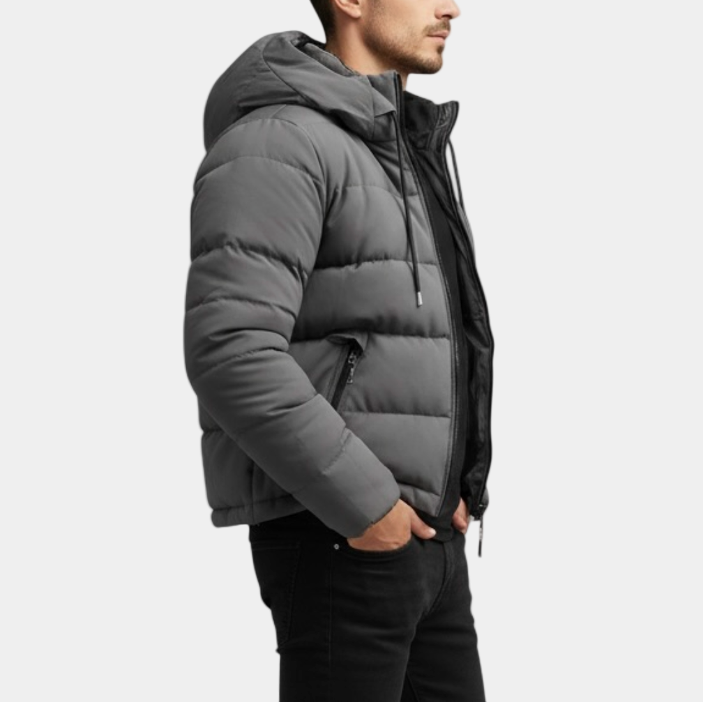 Doudoune Homme – Capuche Réglable
