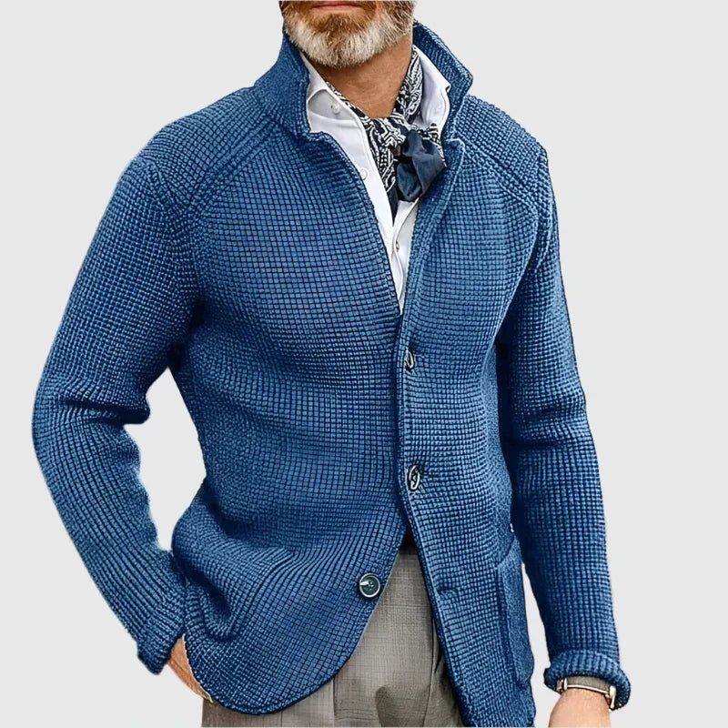 Gilet Blazer Homme En Maille Côtelée
