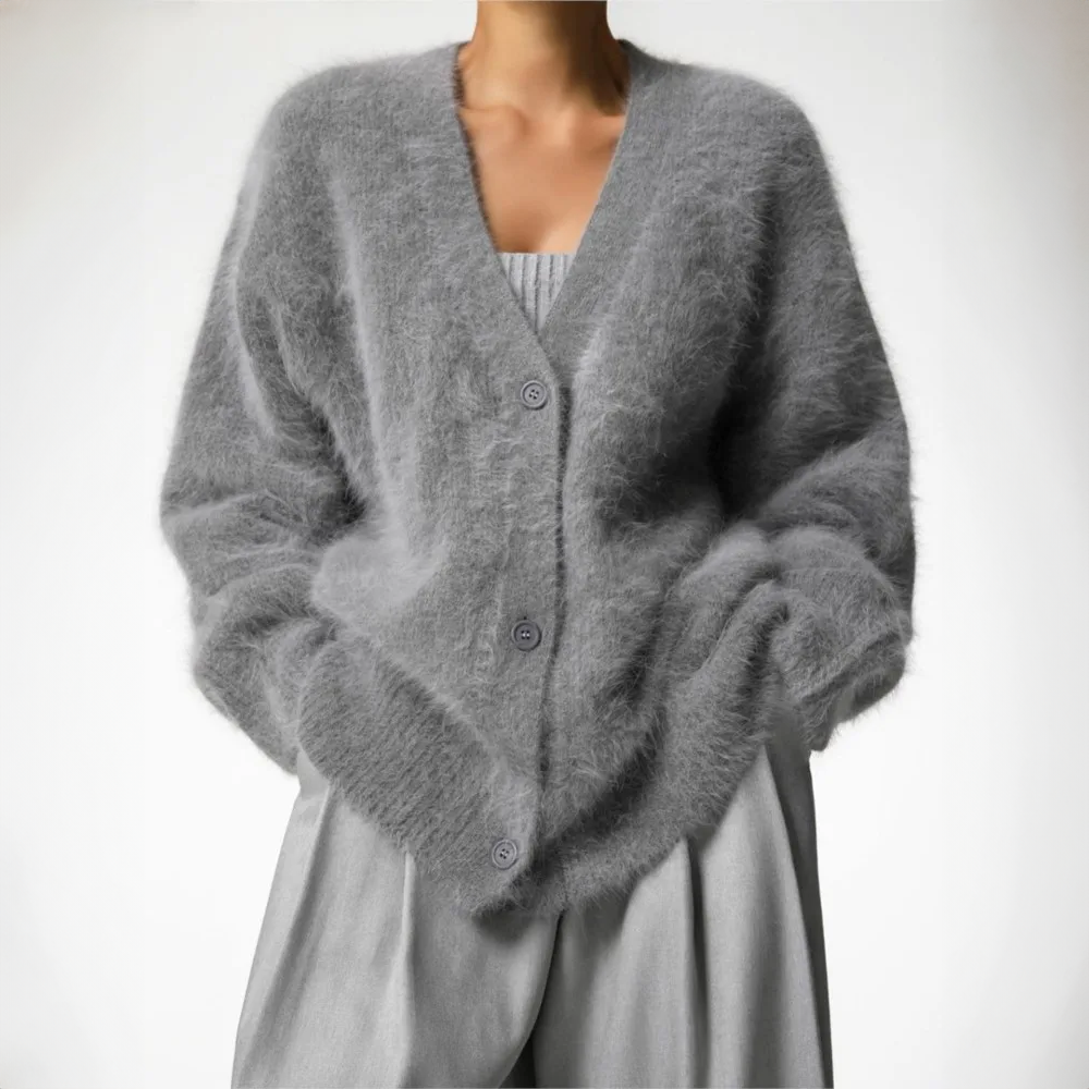Gilet Femme En Maille Boutonné – Col V