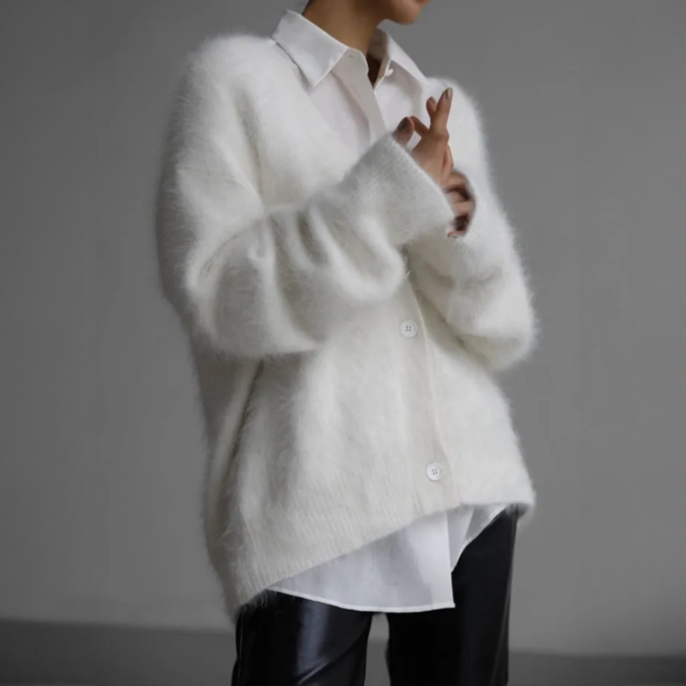 Gilet Femme En Maille Boutonné – Col V