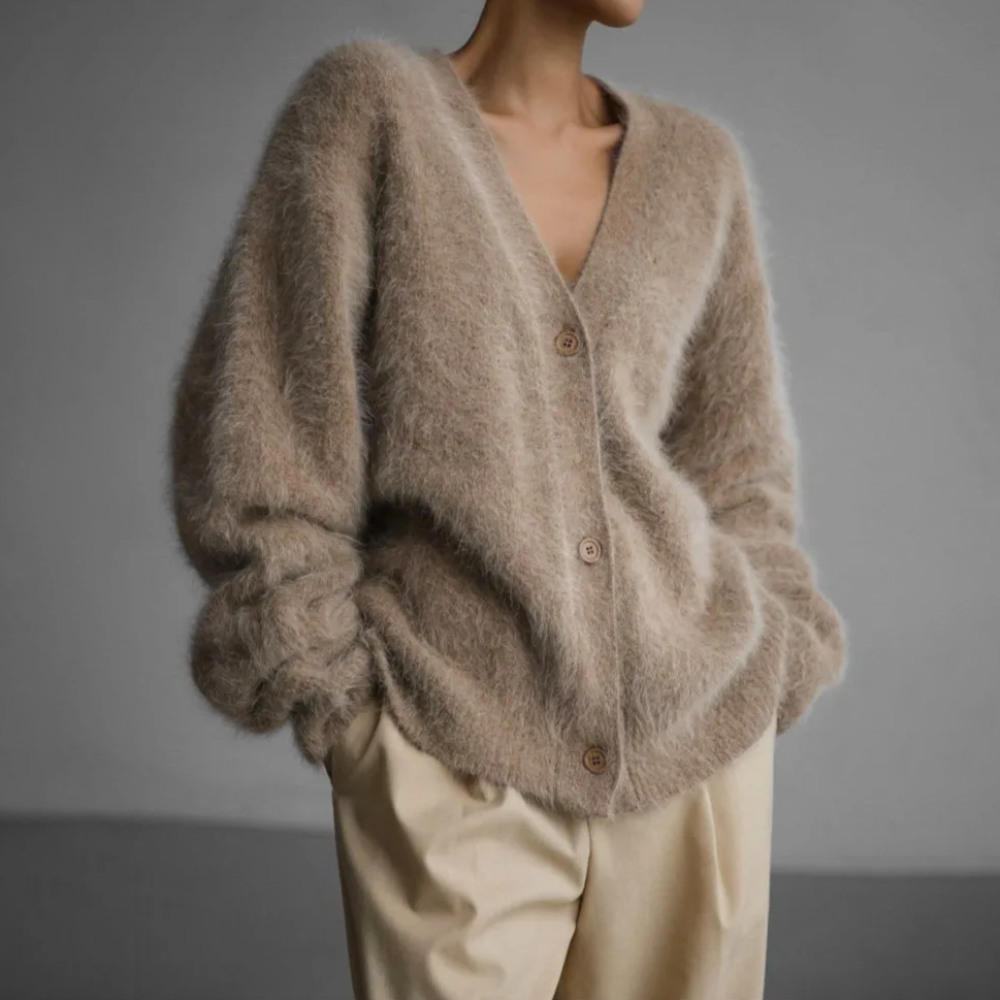 Gilet Femme En Maille Boutonné – Col V