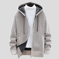 Veste À Capuche Homme Doublée Polaire – Maille Gaufrée