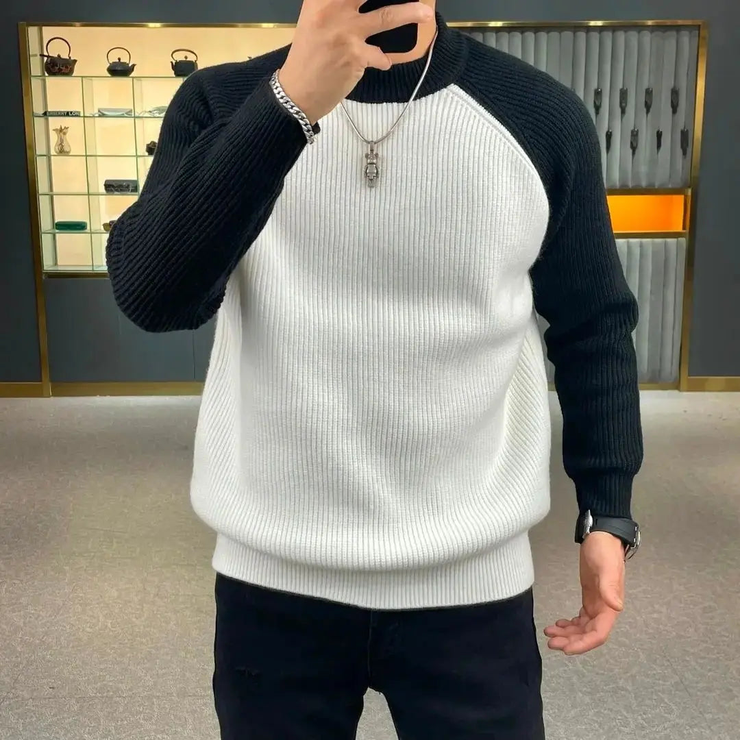Sweat Homme Bicolore – Col Rond
