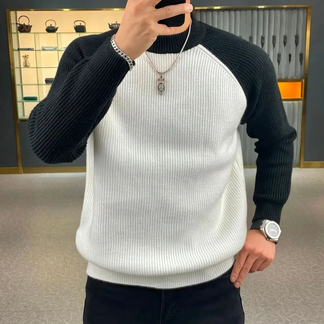 Sweat Homme Bicolore – Col Rond