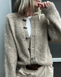 Gilet Femme En Maille Chinée – Boutons Brandebourgs
