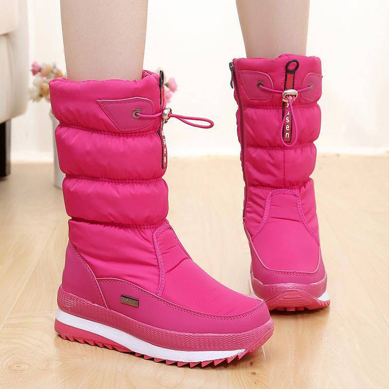 Bottes D'Hiver Femme Doublées – Mi-Mollet