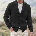 Gilet Homme En Maille Côtelée – Col Châle