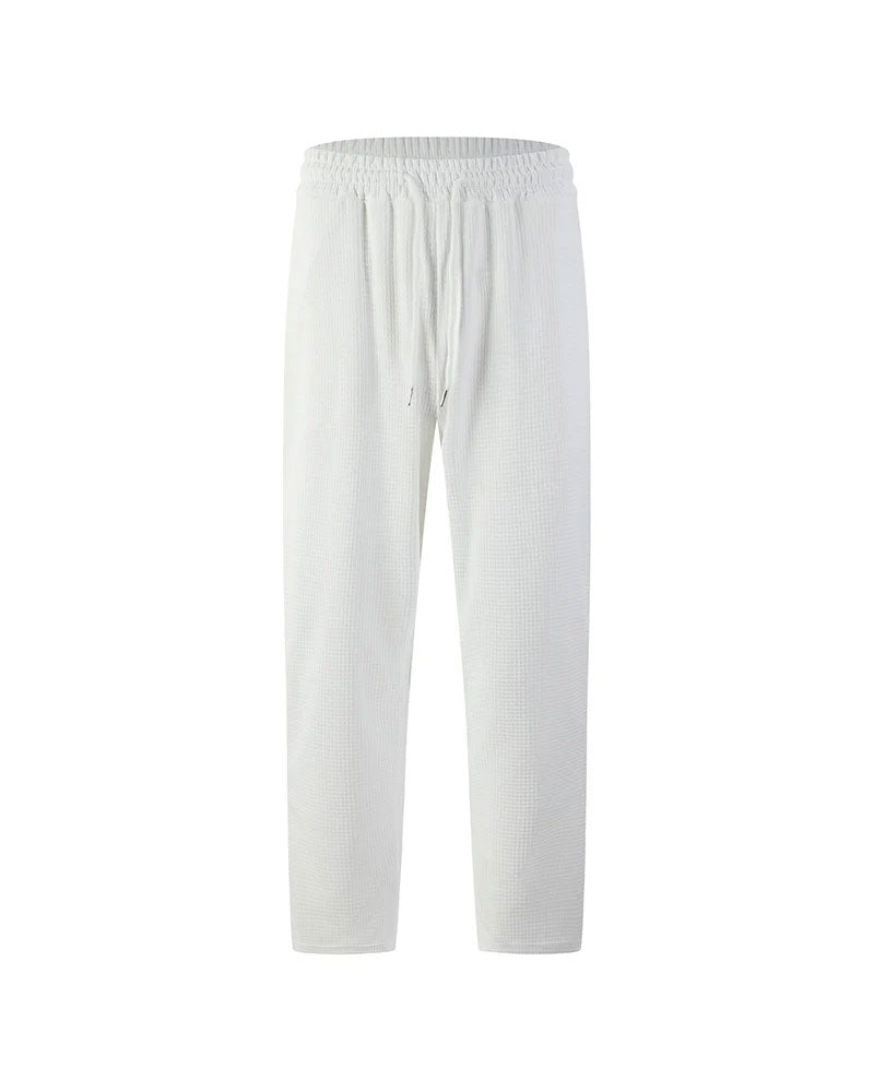 Pantalon De Jogging Homme En Maille Gaufrée