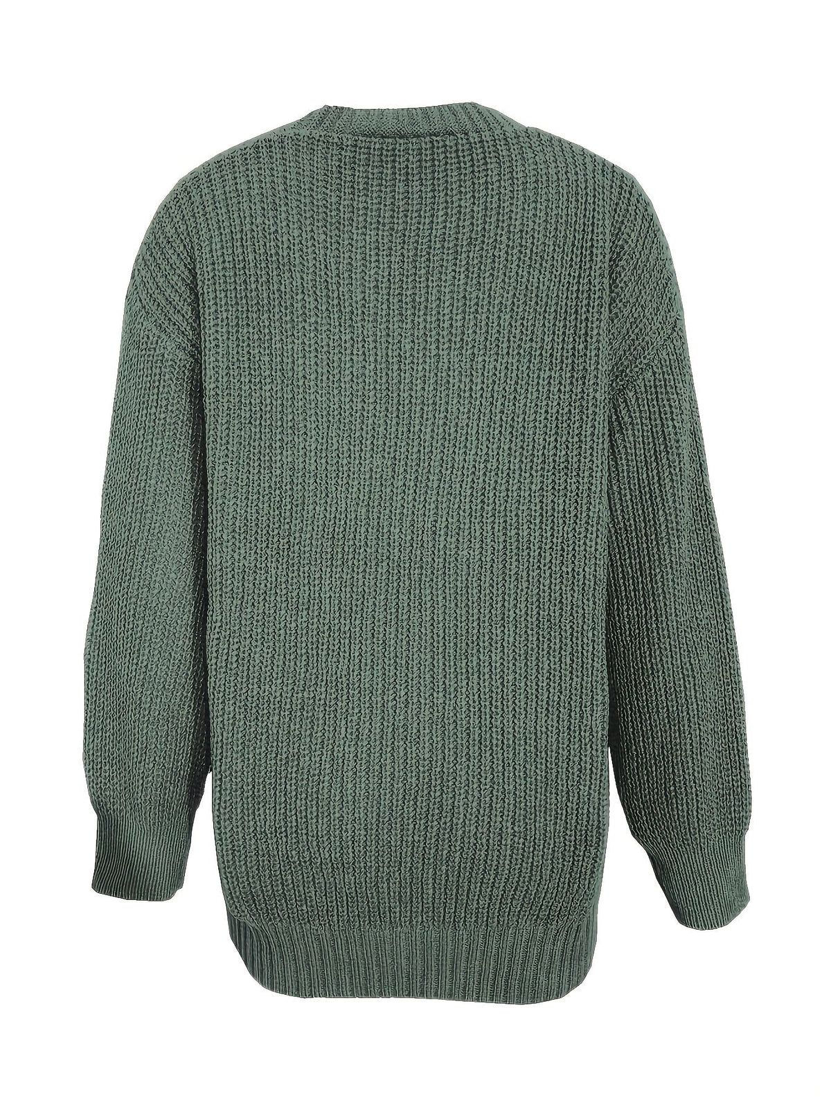 Gilet Femme Oversize En Grosse Maille – Poches Plaquées