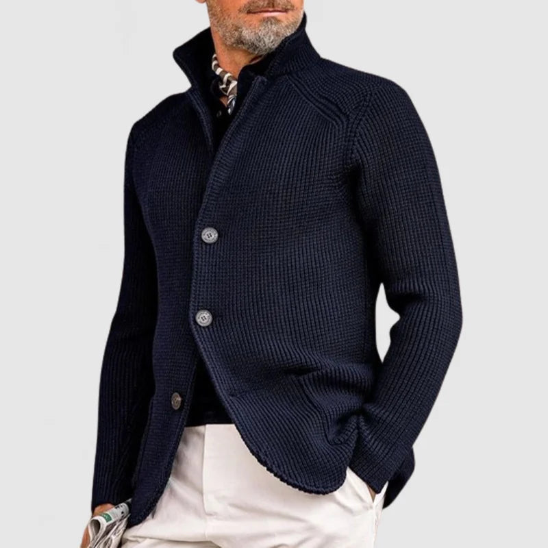 Gilet Blazer Homme En Maille Côtelée