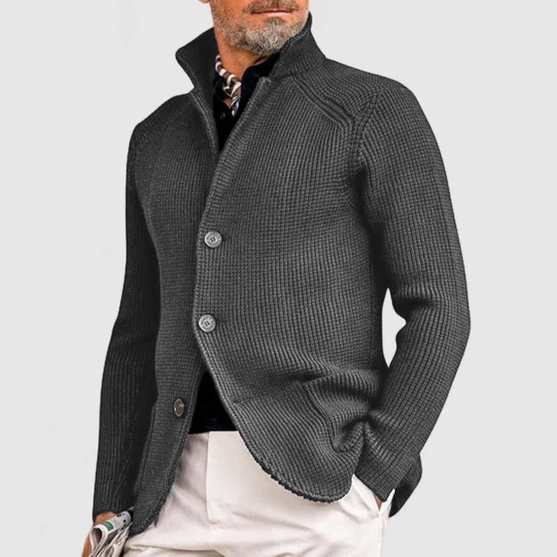 Gilet Blazer Homme En Maille Côtelée