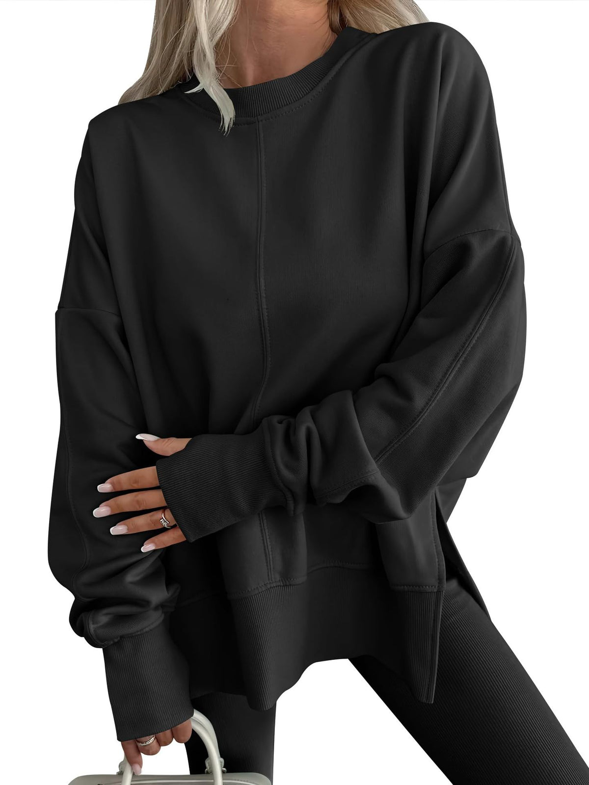 Pull Femme Basique En Maille Tricotée
