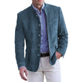 Veste Blazer Homme Effet Daim – Col Officier